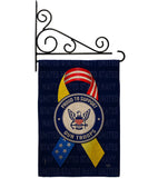 Support Navy Troops - Military Americana Vertical Impressions Decorative Flags HG108661 Made In USA