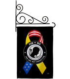 Support POW MIA Troops - Military Americana Vertical Impressions Decorative Flags HG108663 Made In USA