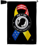 Support POW MIA Troops - Military Americana Vertical Impressions Decorative Flags HG108663 Made In USA