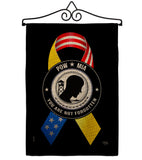 Support POW MIA Troops - Military Americana Vertical Impressions Decorative Flags HG108663 Made In USA