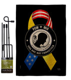 Support POW MIA Troops - Military Americana Vertical Impressions Decorative Flags HG108663 Made In USA