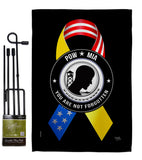 Support POW MIA Troops - Military Americana Vertical Impressions Decorative Flags HG108663 Made In USA