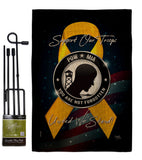 Support POW MIA - Military Americana Vertical Impressions Decorative Flags HG108665 Made In USA