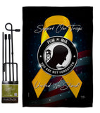 Support POW MIA - Military Americana Vertical Impressions Decorative Flags HG108665 Made In USA