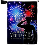 Honoring Who Served - Military Americana Vertical Impressions Decorative Flags HG108668 Made In USA