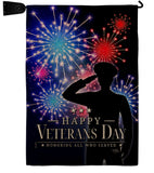 Honoring Who Served - Military Americana Vertical Impressions Decorative Flags HG108668 Made In USA