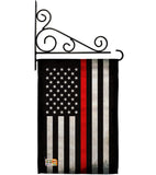 USA Thin Red Line - Military Americana Vertical Impressions Decorative Flags HG137039 Made In USA