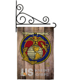 US Marine Corps - Military Americana Vertical Impressions Decorative Flags HG137083 Made In USA