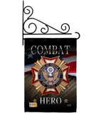 Veterans Hero - Military Americana Vertical Impressions Decorative Flags HG137166 Made In USA