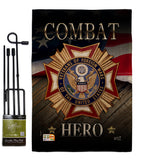 Veterans Hero - Military Americana Vertical Impressions Decorative Flags HG137166 Made In USA