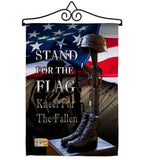 Stand For The Flag - Military Americana Vertical Impressions Decorative Flags HG137169 Made In USA