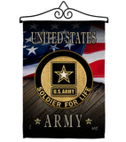 US Army Soldier for Life - Military Americana Vertical Impressions Decorative Flags HG137170 Made In USA