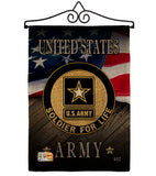 US Army Soldier for Life - Military Americana Vertical Impressions Decorative Flags HG137170 Made In USA