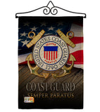 US Coast Guard Semper Paratus - Military Americana Vertical Impressions Decorative Flags HG137174 Made In USA