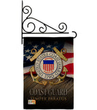 US Coast Guard Semper Paratus - Military Americana Vertical Impressions Decorative Flags HG137174 Made In USA