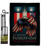 911 Patriot Day - Military Americana Vertical Impressions Decorative Flags HG137289 Made In USA