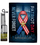 911 Never Forget - Military Americana Vertical Impressions Decorative Flags HG137290 Made In USA