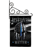 Blue Live Matter - Military Americana Vertical Impressions Decorative Flags HG137293 Made In USA