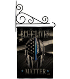 Blue Live Matter - Military Americana Vertical Impressions Decorative Flags HG137293 Made In USA