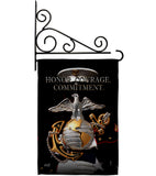 Honor Courage Commitment - Military Americana Vertical Impressions Decorative Flags HG137316 Made In USA