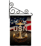 USN - Military Americana Vertical Impressions Decorative Flags HG137341 Made In USA