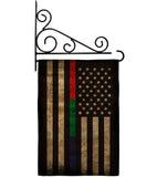 Thin Blue Green Red Line - Military Americana Vertical Impressions Decorative Flags HG137431 Made In USA