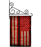 Thin Black Line - Military Americana Vertical Impressions Decorative Flags HG137433 Made In USA