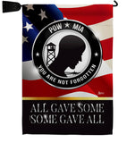 Not Forgotten POW MIA - Military Americana Vertical Impressions Decorative Flags HG140000 Made In USA