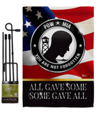 Not Forgotten POW MIA - Military Americana Vertical Impressions Decorative Flags HG140000 Made In USA