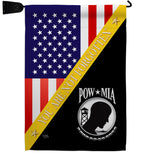 You Not Forgotten - Military Americana Vertical Impressions Decorative Flags HG140014 Made In USA