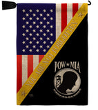 You Not Forgotten - Military Americana Vertical Impressions Decorative Flags HG140014 Made In USA