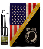 You Not Forgotten - Military Americana Vertical Impressions Decorative Flags HG140014 Made In USA