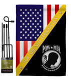 You Not Forgotten - Military Americana Vertical Impressions Decorative Flags HG140014 Made In USA