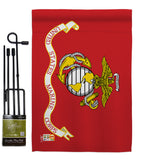 Marine Corps - Military Americana Vertical Impressions Decorative Flags HG140305 Made In USA