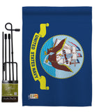 Navy - Military Americana Vertical Impressions Decorative Flags HG140306 Made In USA