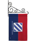 3rd Infantry Division - Military Americana Vertical Impressions Decorative Flags HG140332 Made In USA