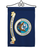 Retired Navy - Military Americana Vertical Impressions Decorative Flags HG140353 Made In USA