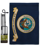 Retired Navy - Military Americana Vertical Impressions Decorative Flags HG140353 Made In USA