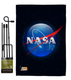 NASA - Military Americana Vertical Impressions Decorative Flags HG140602 Made In USA