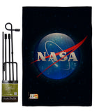 NASA - Military Americana Vertical Impressions Decorative Flags HG140602 Made In USA