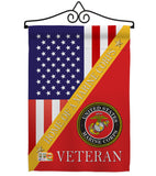 Home of Marine Corps - Military Americana Vertical Impressions Decorative Flags HG140603 Made In USA