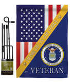 Home of Air Force - Military Americana Vertical Impressions Decorative Flags HG140606 Made In USA