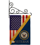 Home of Navy - Military Americana Vertical Impressions Decorative Flags HG140608 Made In USA