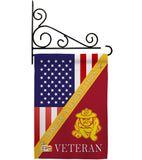 Home of USMC - Military Americana Vertical Impressions Decorative Flags HG140611 Made In USA