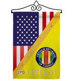 Home of Vietnam - Military Americana Vertical Impressions Decorative Flags HG140612 Made In USA