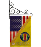 Home of Vietnam - Military Americana Vertical Impressions Decorative Flags HG140612 Made In USA