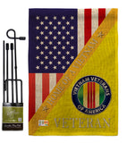 Home of Vietnam - Military Americana Vertical Impressions Decorative Flags HG140612 Made In USA