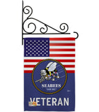 US Seabees Veteran - Military Americana Vertical Impressions Decorative Flags HG140613 Made In USA