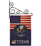 US Seabees Veteran - Military Americana Vertical Impressions Decorative Flags HG140613 Made In USA