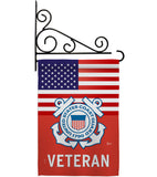 US Coast Guard Veteran - Military Americana Vertical Impressions Decorative Flags HG140618 Made In USA